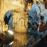 underground river in Diros caves