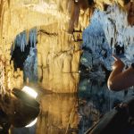 underground river in Diros caves