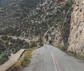 country side road in central Peloponnese