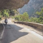 riding on the Taygetos mountain pass road