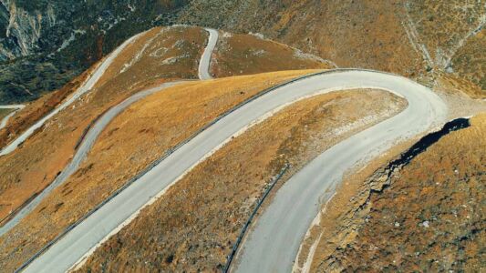 section of Baros Pass, in Epirus section of Baros Pass, in Epirus