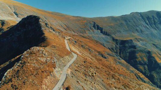 section of Baros Pass, in Epirus section of Baros Pass, in Epirus