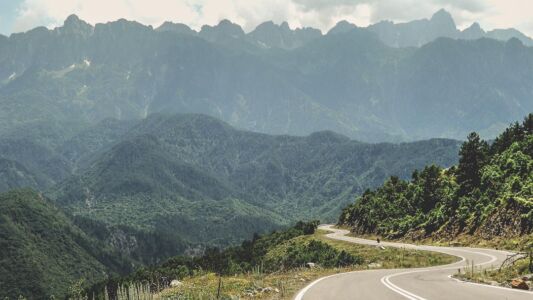 road in east Zagoria, Epirus motorcycle touring in Zagoria, Epirus