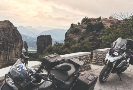 Meteora, UNESCO site. at Meteora with MotoGreece