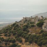 the deserted medieval village of Vathia