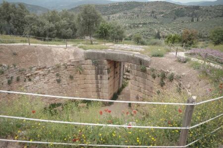 an tomb in ancient Mycenae