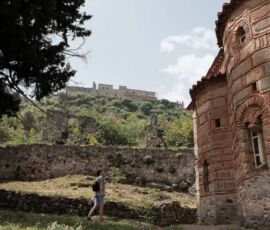 one of the many outdoor sites of Mystras one of the many outdoor sites of Mystras