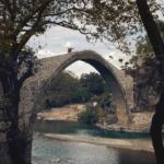 at the old stone built bridge of Konitsa at the old stone built bridge of Konitsa