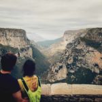 view of Vikos gorge from the Beloi point view of Vikos gorge from the Beloi point