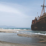 The shipwreck "Dimitrios" near the town of Gythio The shipwreck "Dimitrios" near the town of Gythio