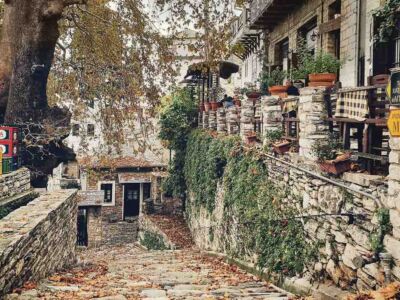 in Pelion in Makrynitsa village