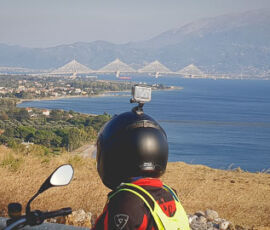 the bridge of Rio-Antirio in the distance