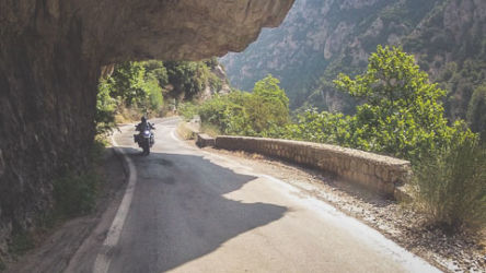 Taigetos mountain road section of Taigetos mountain road