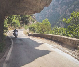 Taigetos mountain road section of Taigetos mountain road