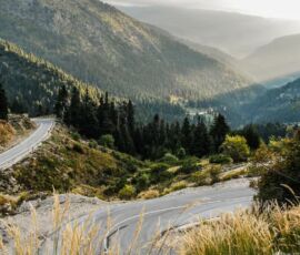 climbing roads in Tzoumerka, with MotoGreece
