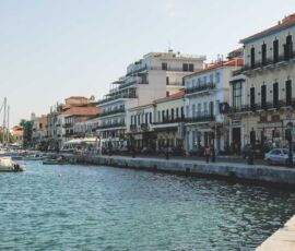 view of the coastal town of Gytheio, on tour with MotoGreece view of the coastal town of Gytheio, on tour with MotoGreece
