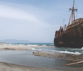 shipwreck Dimitrios, on tour with MotoGreece