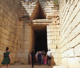 The tomb of Atreus in Mycenae, visiting with Motogreece The tomb of Atreus in Mycenae, visiting with Motogreece