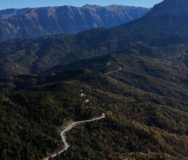 mountain road in Tzoumerka, photo by MotoGreece