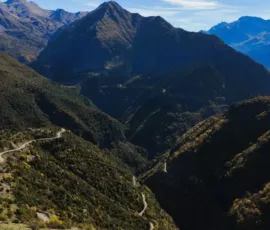 Kalarytiko gorge in Tzoumerka, on tour with Motogreece